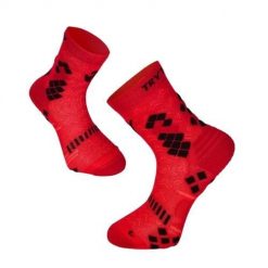 Skarpety uciskowe czerwone. Czerwone skarpetki TRY TO FLY, bez wzorów. W wyprzedaży za 65.52 zł.