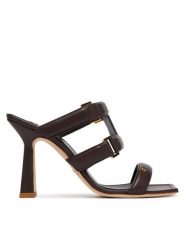 Elisabetta Franchi Klapki SA-44L-62E2-V620 Brązowy ciemny. Brązowe klapki Elisabetta Franchi, bez wzorów, ze skóry, bez obcasa, bez zapięcia. Za 2,639.00 zł.