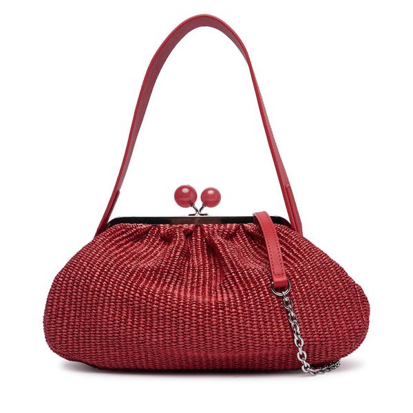 Torebka Weekend Max Mara. Czerwone kopertówki Weekend Max Mara, bez wzorów, wizytowe, bez dodatków. Za 1,579.00 zł.