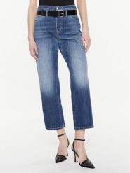 Pinko Jeansy 100114 A0HG Niebieski Boyfriend Fit. Niebieskie jeansy Pinko, bez wzorów, z jeansu. Za 589.99 zł.