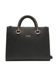 Liu Jo Torebka M Satchel Double AXX010 E0087 Czarny. Czarne torebki klasyczne Liu Jo, bez wzorów, ze skóry, bez dodatków. Za 529.99 zł.