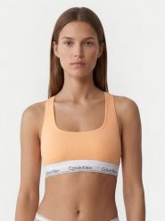Calvin Klein Underwear Biustonosz top LV00QF8493 Pomarańczowy jasny. Brązowe topy Calvin Klein Underwear, xs, bez wzorów, z bawełny, bez kołnierzyka, bez ramiączek. Za 149.99 zł.