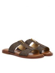 MICHAEL Michael Kors Klapki Berkley Flat 40S6BRFS1B Brązowy. Brązowe klapki MICHAEL Michael Kors, bez wzorów, ze skóry, bez obcasa, bez zapięcia. Za 529.99 zł.