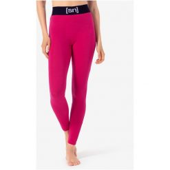 Legginsy termoaktywne damskie SUPER.NATURAL W Tundra 175 Tight. Czerwone bielizna termoaktywna damska super.natural, bez wzorów, bez ramiączek. Za 349.99 zł.