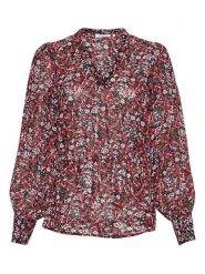 MOSS COPENHAGEN Bluzka "Varuna Kabrina" w kolorze czerwonym rozmiar: M. Czerwone bluzki Moss Copenhagen, m, bez wzorów, bez kołnierzyka, bez ramiączek. Za 87.61 zł.