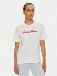 Vila T-Shirt Sybil 14097444 Biały Regular Fit. Białe t-shirty Vila, xs, bez wzorów, z bawełny, bez kołnierzyka, bez ramiączek. Za 59.99 zł.
