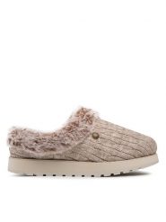 Skechers Kapcie Ice Angel 31204/LTBR Beżowy. Brązowe kapcie Skechers, bez wzorów, z materiału. Za 199.99 zł.