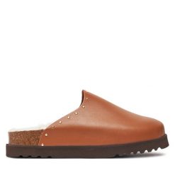 Klapki Scholl. Brązowe klapki Scholl, bez wzorów, bez obcasa, bez zapięcia. Za 339.99 zł.