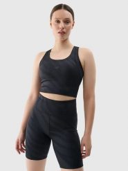 4F Top sportowy w kolorze czarnym rozmiar: M. Czarne topy sportowe 4f, m, bez wzorów, z materiału, outdoorowe. Za 74.99 zł.
