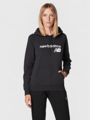 New Balance Bluza Classic Core Fleece WT03810 Czarny Relaxed Fit. Czarne bluzy New Balance, s, bez wzorów, z syntetyku, bez kaptura. Za 159.99 zł.