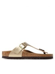 Birkenstock Japonki Gizeh Bs 1016109 Złoty. Żółte japonki Birkenstock, bez wzorów, ze skóry. Za 329.99 zł.