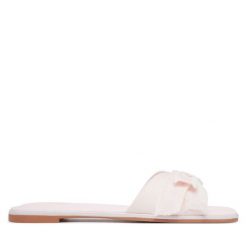 Klapki Aldo. Czerwone klapki Aldo, bez wzorów, bez obcasa, bez zapięcia. Za 249.99 zł.