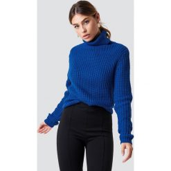 Rut&Circle Dzianinowy golf Tinelle - Blue. Niebieskie swetry Rut&Circle, z dzianiny. Za 80.95 zł.