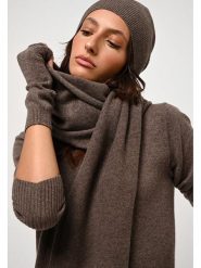 AUTHENTIC CASHMERE Kaszmirowy szal "Vaymont" w kolorze brązowym - 200 x 30 cm rozmiar: onesize. Brązowe szaliki i kominy AUTHENTIC CASHMERE, bez wzorów, z kaszmiru. Za 253.54 zł.