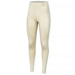 Legginsy do jazdy konnej damskie Start Kensington elastyczne, z pełnym lejem. Brązowe legginsy START, bez wzorów, sportowe. Za 212.99 zł.