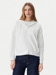 Tommy Jeans Bluza Flag DW0DW19729 Biały Regular Fit. Białe bluzy Tommy Jeans, s, bez wzorów, z bawełny, bez kaptura. Za 259.99 zł.