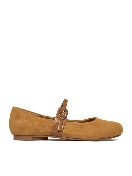 Lasocki Baleriny CEO-WS1166-01 Brązowy. Brązowe baleriny Lasocki, bez wzorów, ze skóry, bez obcasa, bez zapięcia. Za 199.99 zł.