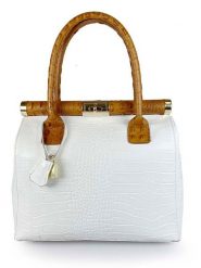 Lia Biassoni Skórzana torebka "Angitola" w kolorze białym - 38 x 28 x 15 cm rozmiar: onesize. Białe torebki klasyczne Lia Biassoni, bez wzorów, z materiału, bez dodatków. Za 304.99 zł.