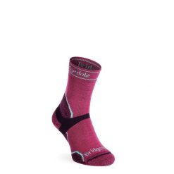 Skarpety biegowe damskie Bridgedale Trail Run Midweight T2 Merino Sport Crew. Fioletowe skarpetki Bridgedale, bez wzorów. Za 90.99 zł.
