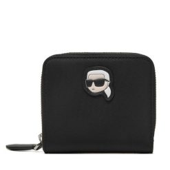 Mały Portfel Damski KARL LAGERFELD. Czarne portfele KARL LAGERFELD, bez wzorów. Za 429.99 zł.