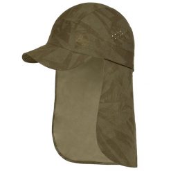 Czapka z daszkiem dla dorosłych Buff Pack Sahara Cap. Zielone czapki z daszkiem Buff, bez wzorów, z elastanu, sportowe. Za 216.99 zł.