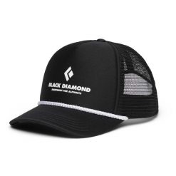 Czapka z daszkiem Black Diamond Flat Bill Trucker. Czarne czapki z daszkiem Black Diamond, bez wzorów, sportowe. Za 104.99 zł.