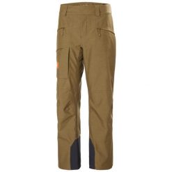 Spodnie narciarskie dla kobiet Helly Hansen Powderqueen. Brązowe spodnie narciarskie Helly Hansen, bez wzorów, z puchu, narciarskie. Za 1,213.50 zł.