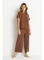 Rich & Royal Spodnie w kolorze jasnobrązowym rozmiar: S. Brązowe spodnie materiałowe Rich & Royal, bez wzorów, z materiału. Za 237.95 zł.