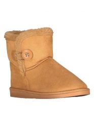 Geographical Norway Botki zimowe "Oprecieuse" w kolorze jasnobrązowym rozmiar: 39. Brązowe botki Geographical Norway, bez wzorów, z futra, bez obcasa, bez zapięcia. Za 113.10 zł.