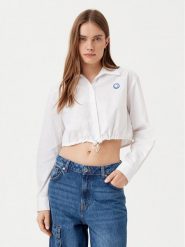 HUGO Koszula Emma 50531482 Biały Regular Fit. Białe koszule Hugo, bez wzorów, z bawełny, bez kołnierzyka, bez ramiączek. Za 199.99 zł.