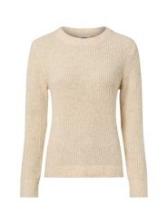 S.Oliver sweter z dzianiny z domieszką wełny Kobiety Bawełna beżowy, 42. Brązowe swetry S.Oliver, s, bez wzorów, z bawełny, bez ramiączek. Za 179.95 zł.