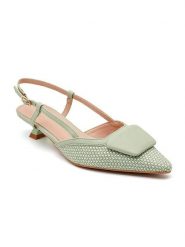 Sixth Sens Czółenka w kolorze jasnozielonym rozmiar: 40. Zielone czółenka Sixth Sens, bez wzorów, klasyczne, bez obcasa, na szpilce, bez zapięcia. Za 148.96 zł.