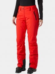Spodnie Narciarskie Damskie Helly Hansen Legendary Ins. Czerwone spodnie narciarskie Helly Hansen, bez wzorów, z materiału, narciarskie, primaloft. Za 687.20 zł.