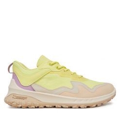 Trekkingi ECCO. Żółte buty trekkingowe ECCO, bez zapięcia. Za 419.99 zł.