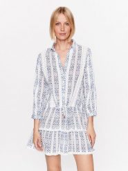 Melissa Odabash Sukienka codzienna Sophia Biały Regular Fit. Białe sukienki Melissa Odabash, na co dzień, s, bez wzorów, z bawełny, bez kołnierzyka, bez ramiączek, proste. Za 969.99 zł.
