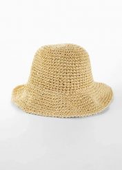 Kapelusz przeciwsłoneczny ze słomki papierowej. Brązowe kapelusze bonprix, na lato, bez wzorów, eleganckie. Za 67.99 zł.