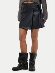 Noisy May Spódnica z imitacji skóry Mandy 27030945 Czarny Regular Fit. Czarne spódnice Noisy May, xs, bez wzorów, ze skóry. Za 39.99 zł.