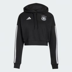 Bluza z kapturem Niemcy DNA. Czarne bluzy z kapturem adidas, l, bez wzorów, z bawełny, z kapturem, do piłki nożnej. Za 259.00 zł.