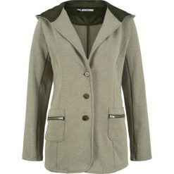 Żakiet dresowy bonprix oliwkowy. Marynarki i żakiety marki bonprix. Za 129.99 zł.