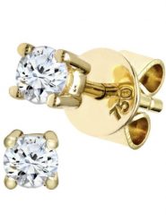 Rinani Złote kolczyki-wkrętki z diamentami rozmiar: onesize. Żółte kolczyki Rinani, z diamentem, złote. Za 1,714.72 zł.