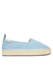 Calvin Klein Jeans Espadryle Platform Espadrille Ml Cs YW0YW01871 Błękitny. Niebieskie espadryle Calvin Klein Jeans, bez wzorów, z jeansu, bez obcasa. Za 349.99 zł.