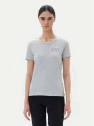 EA7 Emporio Armani T-Shirt 7W000492 AF10373 O8002 Szary Regular Fit. Szare t-shirty EA7 Emporio Armani, xs, bez wzorów, z bawełny, bez kołnierzyka, bez ramiączek. Za 299.99 zł.