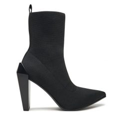 Botki United Nude. Czarne botki United Nude, bez wzorów, bez obcasa, na słupku, bez zapięcia. Za 579.99 zł.