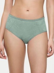 Triumph Figi klasyczne z wysokim stanem Amourette Charm 10216997 Zielony. Zielone figi Triumph, bez wzorów, z syntetyku, z podwyższonym stanem. Za 109.99 zł.