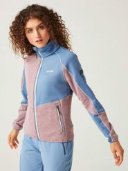Regatta Kurtka polarowa "Lindalla VII" w kolorze błękitno-jasnoróżowym rozmiar: 36. Niebieskie kurtki Regatta, bez wzorów, z materiału, bez kaptura. Za 127.95 zł.