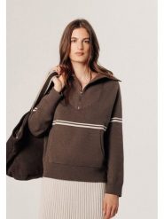 Rodier Sweter w kolorze jasnobrązowym rozmiar: S. Brązowe swetry Rodier, s, bez wzorów, z wełny, klasyczne, bez ramiączek. Za 326.99 zł.