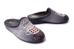 SANITAL FLEX 7900-2 coffe gris, kapcie damskie. Szare kapcie Sanital-Flex, bez wzorów. Za 119.90 zł.