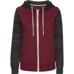 Bluza dresowa bonprix szary - czerwony klonowy melanż. Bluzy marki INOVIK. Za 49.99 zł.