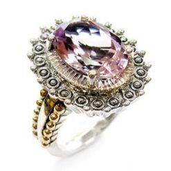 PRIMADONNA Srebrny pierścionek wielki różowy ametyst koktajlowy 6,6 ct. Czerwone pierścionki Braccatta, z ametystem, srebrne. W wyprzedaży za 649.00 zł.