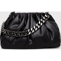 Dkny torebka kolor czarny. Czarne listonoszki DKNY, bez wzorów, bez dodatków. W wyprzedaży za 699.99 zł.